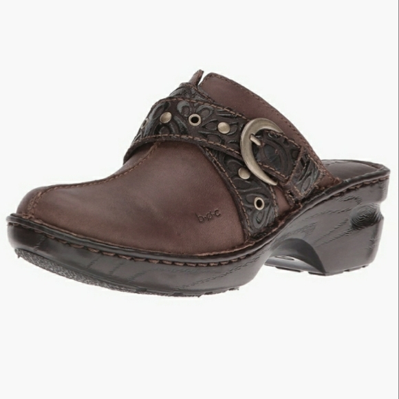 Boc Karley Tooled Leather Clog - Picture 1 of 6